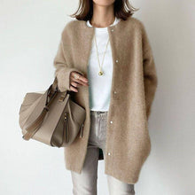 Catriona - Damen Wintermantel mit Kapuze – Beige