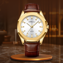 van Baerle® - Casual minimalistisches Quarzarmbanduhr – Gold Weiß