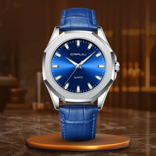 van Baerle® - Casual minimalistisches Quarzarmbanduhr – Silber Blau