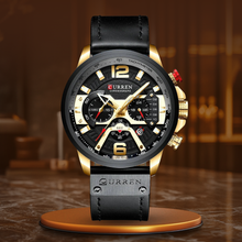 van Baerle® - Casual Sportsuhr – Goud zwart