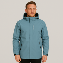 Fabian | Herren-Windjacke mit Kapuze – Himmelblau