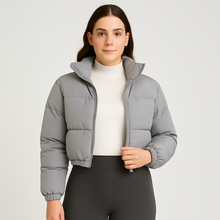 Hannelore | Wintermantel mit Reißverschluss – Grau