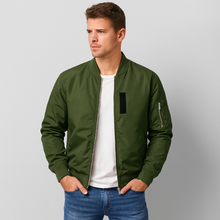 Herren Casual Bomberjacke 2025 – Dunkelgrün