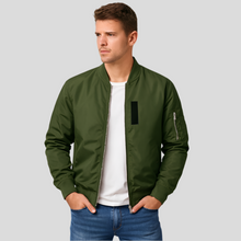 Minimalistische Herren-Bomberjacke - Danilo – Dunkelgrün