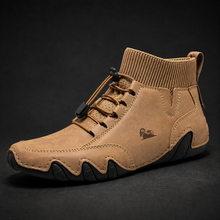 Tuncer – Turnschuh Aus Leder mit Schnürung – Braun
