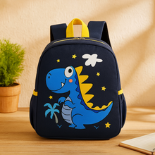 Trendiger Schulrucksack für Kinder – Cooler Dinosaurier-Print, leicht & robust – Blauer Dinosaurier