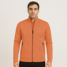 Caleb Eleganter Stretch-Cardigan – Orange
