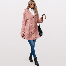 Malory - Warme Jacke Mit Kapuze – Rosa