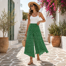 Tatiani - Hose Mit Hoher Taille Und Weitem Bein – Grün