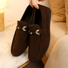 Elijah Wildleder-Mokassin-Loafer – Flexible und stylische Herrenschuhe – Dunkelbraun
