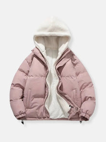 Clara | Warme Steppjacke für Damen Winter Fleece – Rosa