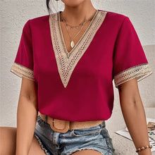 TANJA | Elegantes damen t-shirt – Claret