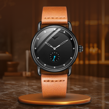 van Baerle® - Klassische Minimalistische Uhr – Braun Schwarz