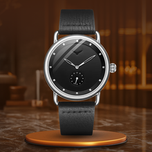 van Baerle® - Klassische Minimalistische Uhr – Silber Schwarz