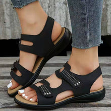 OrthoVita™ – Orthopädische Freizeitsandalen für Damen – Schwarz
