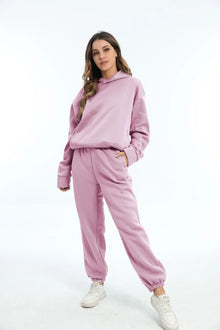 ComfyBlend™ – Hoodie & Jogginghose Set für Damen – Rosa