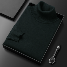 CosmoWarm™ – Premium Herren Kaschmir & Baumwoll Rollkragenpullover – Grün