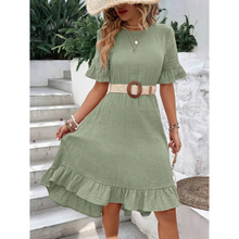 Norlina | Verspieltes Rüschenkleid für jeden Anlass – Grün