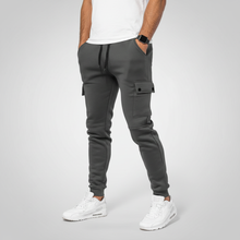 Cropped Jogginghose Mit Tasche -  Rene – Dunkelgrau