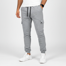 Cropped Jogginghose Mit Tasche -  Rene – Hellgrau