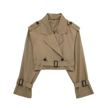 Aimee - Kurz geschnittene Jacke mit mehreren – Braun