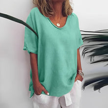 Marina - Lässige und lockere Bluse für Damen – Grün