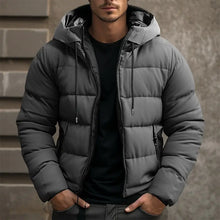 Stylische Warme Winterjacke für Herren – Grau