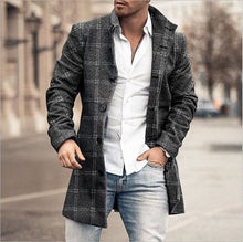 Herren Wintermantel Klassisch Elegant Wollmix – Weichschwarz