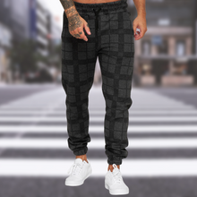 Mansel - Elegante karierte Herrenhose – Schwarz