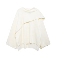Damen Oversize Cape Mantel – Weiß