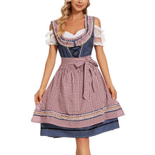 Damen Trachtenkleid Trachtenstoff Traditionell – Blau