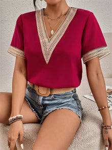 Maxine- Bequeme & Schicke Damen Oberteile – Rot