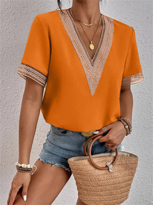 Maxine- Bequeme & Schicke Damen Oberteile – Orange