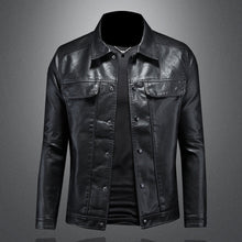 Francesco - Saisonale Lederjacke – Schwarz