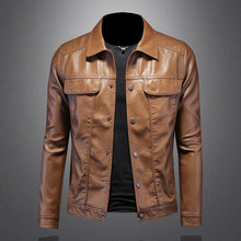 Francesco - Saisonale Lederjacke – Braun