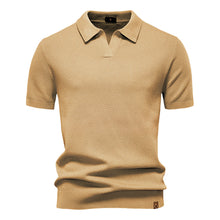 Luca | Exklusives Poloshirt mit moderner Struktur – Beige