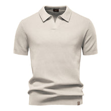 Luca | Exklusives Poloshirt mit moderner Struktur – Sand