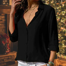 DemiChic™ – Damenbluse aus Chiffon mit Eleganten Stickereien & Leichtigkeit – Schwarz