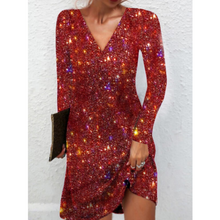 Tania® | Pailletten-Abendkleid für Damen – Rot