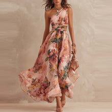 Lesena – Elegantes Maxikleid Mit Blumenmuster – Rosa