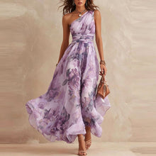 Lesena – Elegantes Maxikleid Mit Blumenmuster – Lila