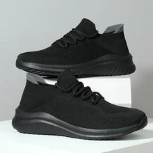 Draca - Atmungsaktiver Strick Sneaker Mit Weicher Gepolsterter Sohle – Schwarz