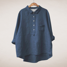 Scarlett® | Lockere und atmungsaktive Bluse für Damen – Blau