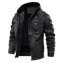 Timon Stone Engine Lederjacke – Mitternachtsschwarz