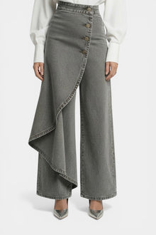 Marites - Sculpt-Jeans mit Hoher Taille – Grau