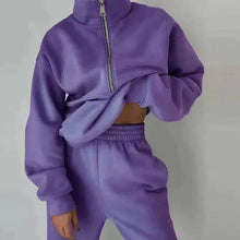 Trainings- & Jogginganzug im bequemen Retro-Design für Damen | Ideal für den Alltag – Lila