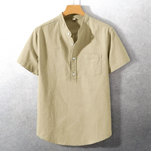 Sung - Hemd Aus Baumwollmischung – Khaki