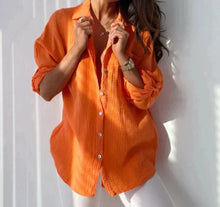 Zoey - Damenbluse – Orange
