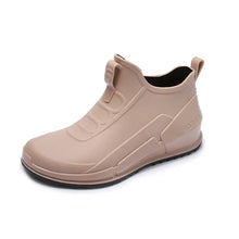 Elegante Gummistiefel im Reinschlüpf-Design – Aprikose