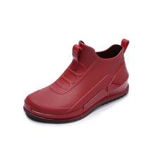 Elegante Gummistiefel im Reinschlüpf-Design – Rot